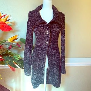 WHBM White House Black Market Long Knit Cardigan